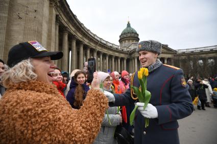 Празднование международного женского дня в Санкт-Петербурге