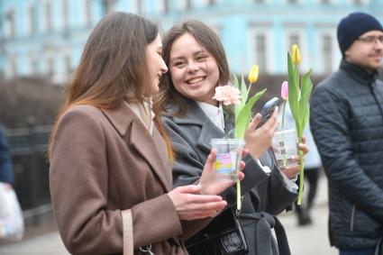 Празднование международного женского дня в Санкт-Петербурге