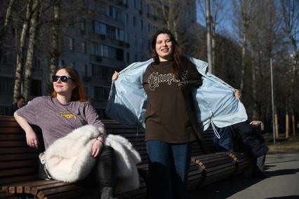 Теплая погода в Москве