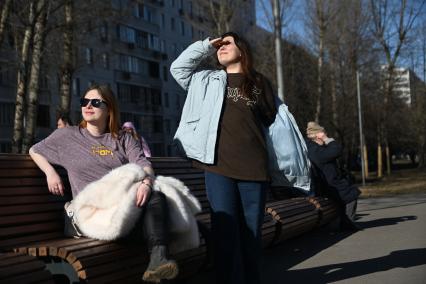 Теплая погода в Москве