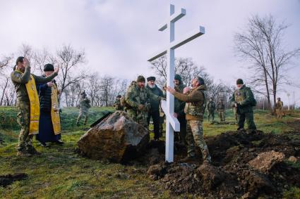 Казаки батальона Судоплатова (БАРС-32) в Запорожской области