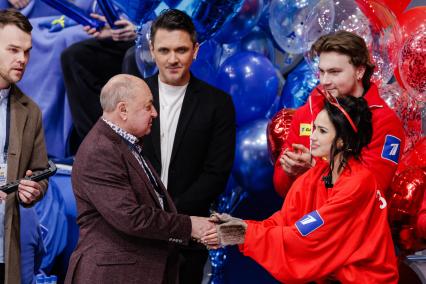 Алексей Мишин, Максим Траньков и Алина Загитова
