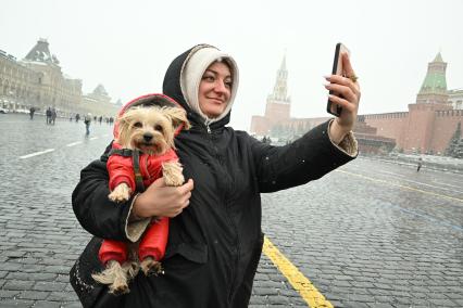 Апрельский снег в Москве