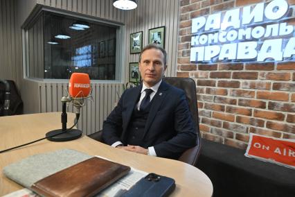 Кирилл Зыков на радиостанции \"Комсомольская правда\"