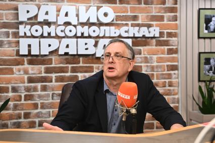 Андрей Адрианов на радиостанции \"Комсомольская правда\"