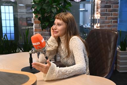 Елизавета Бардаш на радиостанции \"Комсомольская правда\"