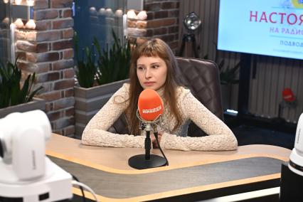 Елизавета Бардаш на радиостанции \"Комсомольская правда\"