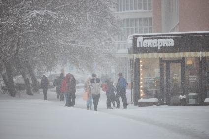 Снегопад в Перми