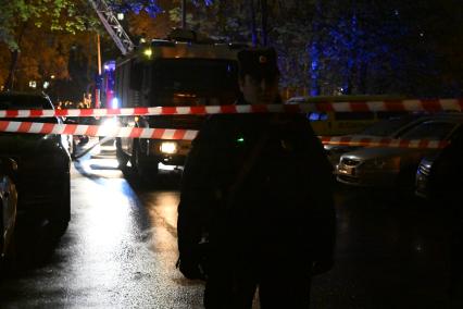 Пожар на улице Генерала Тюленева