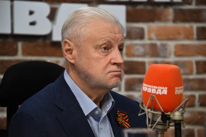 Сергей Миронов на радиостанции \"Комсомольская правда\"