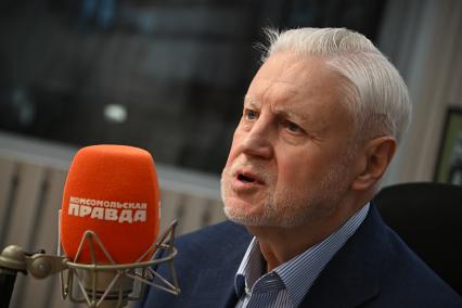 Сергей Миронов на радиостанции \"Комсомольская правда\"