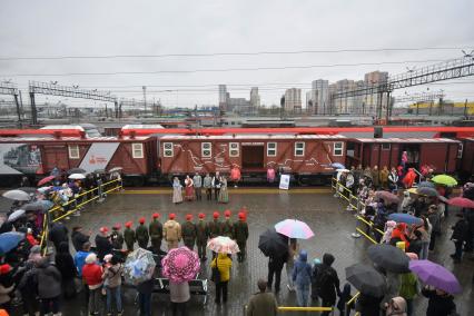 Прибытие ретропоезда Эшелон Победы\" в Екатеринбург