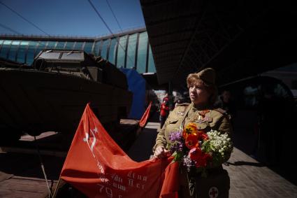 Прибытие ретропоезда Эшелон Победы\" в Самару