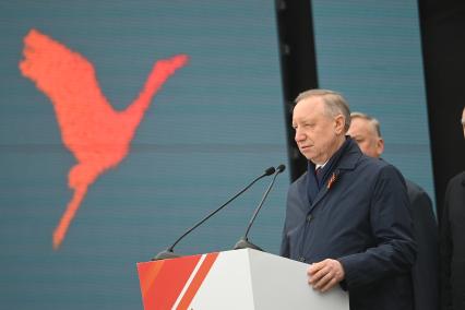 Зажжение вечного огня в рамках акции Храним огонь Победы\" в Петербурге