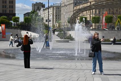 В Москве заработали фонтаны