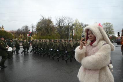 Генеральная репетиция парада Победы В Петербурге