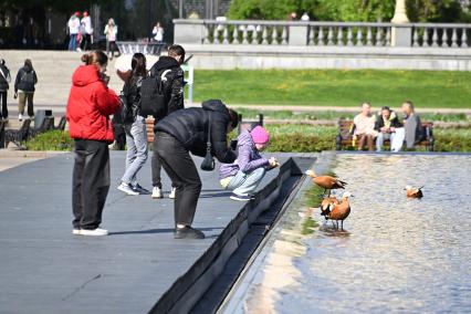 В Москве заработали фонтаны