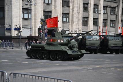 Репетиция Военного парада, посвященного 80-летию Победы в Великой Отечественной войне