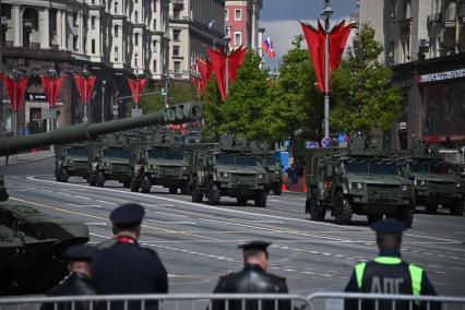 Репетиция Военного парада, посвященного 80-летию Победы в Великой Отечественной войне