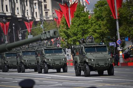Репетиция Военного парада, посвященного 80-летию Победы в Великой Отечественной войне