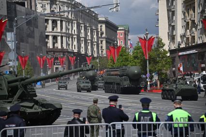 Репетиция Военного парада, посвященного 80-летию Победы в Великой Отечественной войне