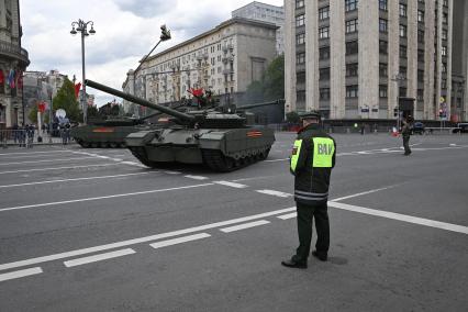 Репетиция Военного парада, посвященного 80-летию Победы в Великой Отечественной войне