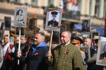 Акция Бессмертный полк\" в Санкт-Петербурге