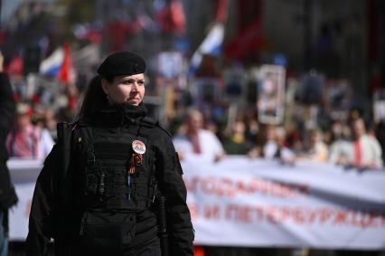 Акция Бессмертный полк\" в Санкт-Петербурге