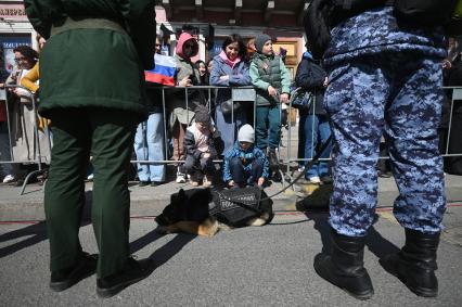 Акция Бессмертный полк\" в Санкт-Петербурге