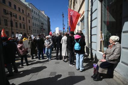 Акция Бессмертный полк\" в Санкт-Петербурге