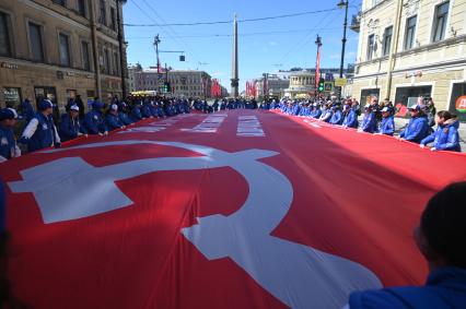 Акция Бессмертный полк\" в Санкт-Петербурге