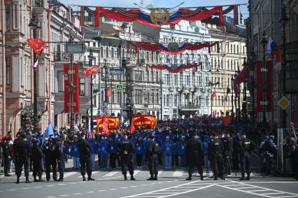 Акция Бессмертный полк\" в Санкт-Петербурге