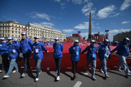 Акция Бессмертный полк\" в Санкт-Петербурге
