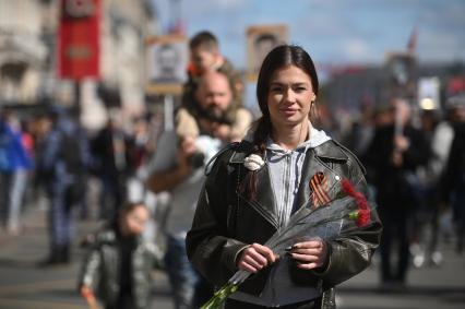 Акция Бессмертный полк\" в Санкт-Петербурге