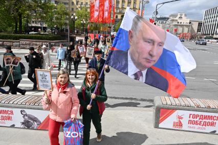 Празднование Дня Победы в Москве