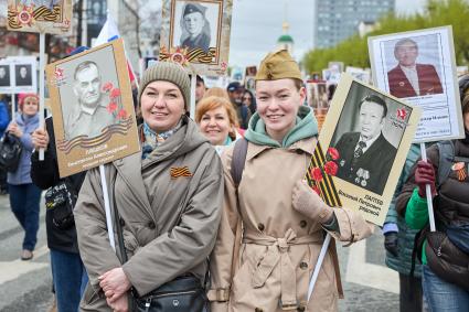 Акция Бессмертный полк\" в Перми