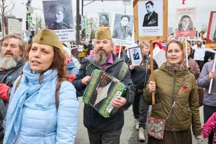 Акция Бессмертный полк\" в Перми