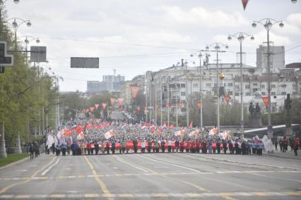 Акция \"Бессмертный полк\" в Екатеринбурге