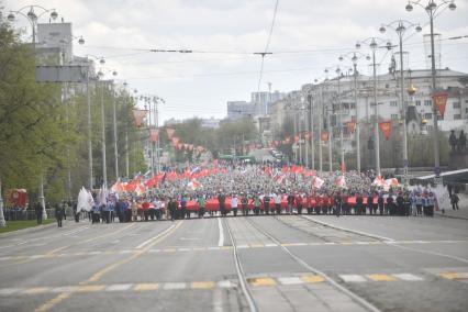 Акция \"Бессмертный полк\" в Екатеринбурге