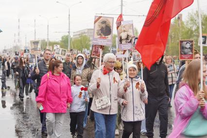 Акция \"Бессмертный полк\" в Красноярске