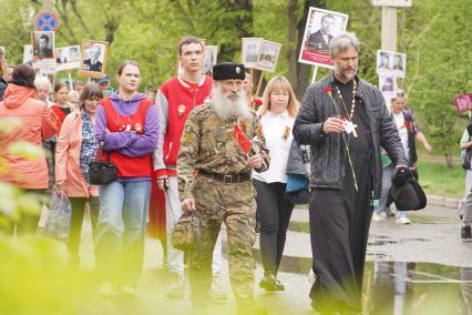 Акция \"Бессмертный полк\" в Красноярске