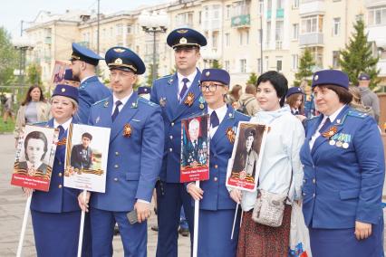 Акция \"Бессмертный полк\" в Красноярске