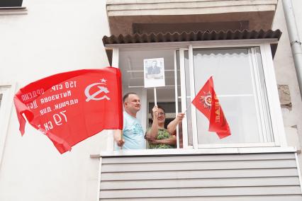 Акция \"Бессмертный полк\" в Красноярске