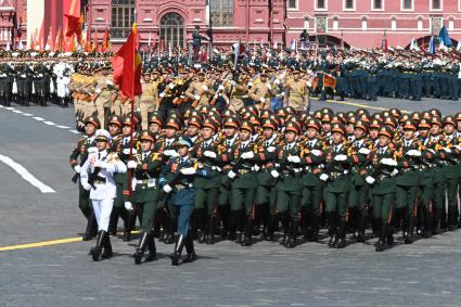 Военный парад на Красной площади, посвященный 80-й годовщине Победы в Великой Отечественной войне