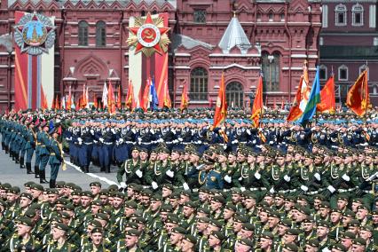 Военный парад на Красной площади, посвященный 80-й годовщине Победы в Великой Отечественной войне