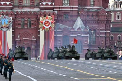 Военный парад на Красной площади, посвященный 80-й годовщине Победы в Великой Отечественной войне