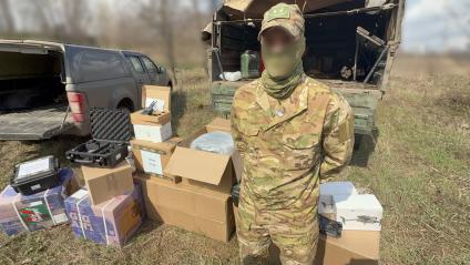 Военкор Коц вручил бойцам в ДНР коптеры в рамках сбора Все для Победы\"