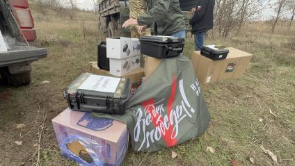Военкор Коц вручил бойцам в ДНР коптеры в рамках сбора Все для Победы\"