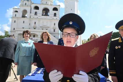 Церемония приведения к клятвам учащихся ФСО России