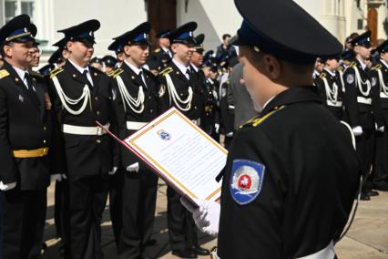 Церемония приведения к клятвам учащихся ФСО России